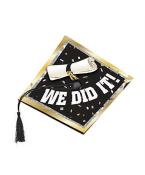 Graduation Cap Cover "We Did It"