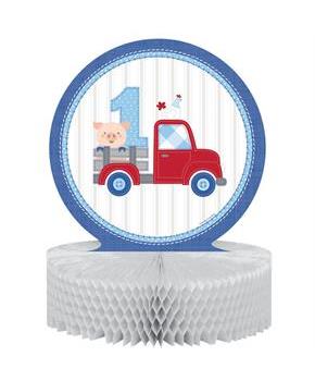 Charming Farmhouse 1st Birthday Honeycomb Centerpi