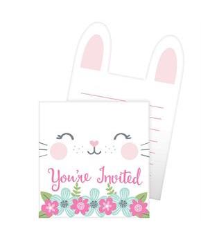 Birthday Bunny Pop Up Invitations (8)