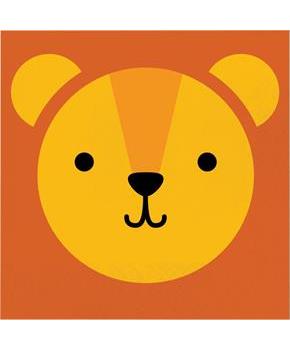 Zoo Animals Lion Lunch Napkins (16)