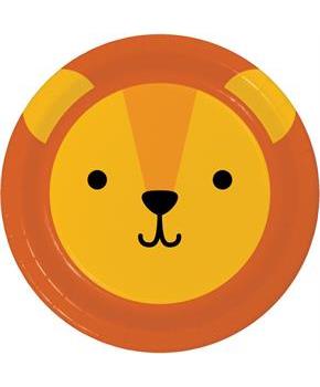 Zoo Animals Lion Lunch Plates (8)