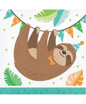 Sloth Beverage Napkins (16)