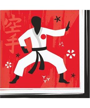 Karate Beverage Napkins (16)