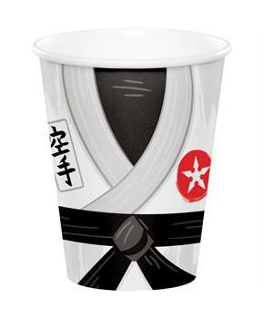 Karate 9oz Paper Cups (8)