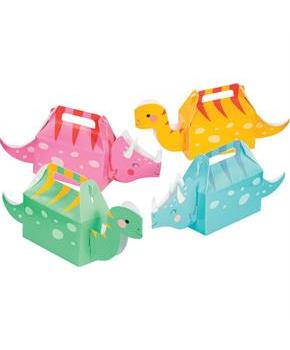 Girls Dino-Roar 3D Treat Boxes, Assorted Colors