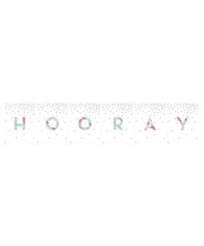Iridescent Horray DIY Banner