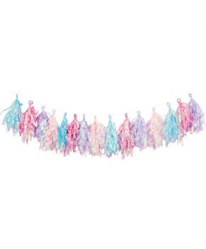 Iridescent Tassel Garland
