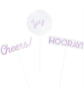 Iridscent Centerpiece Sticks