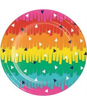 Fiesta Fun Grad Dessert Plates (8)