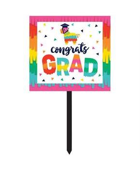 Fiesta Fun Grad Yard Sign