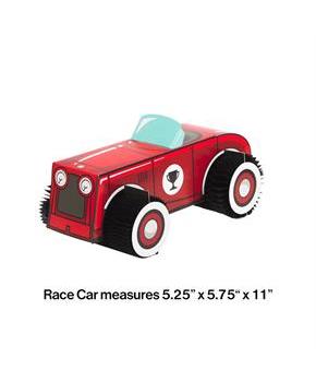 Vintage Race Car Honeycomb Centerpiece