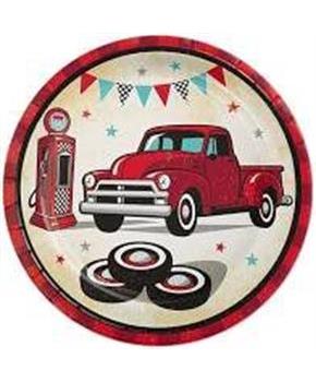 Vintage Truck Dessert Plates (8)