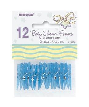 Blue Clothespin Favors (12)