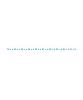 Blue Hearts Baby 9' Garland