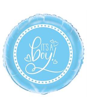 Blue Hearts Baby 18" Foil Balloon