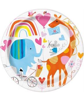 Zoo Baby 9" Lunch Plate (8)