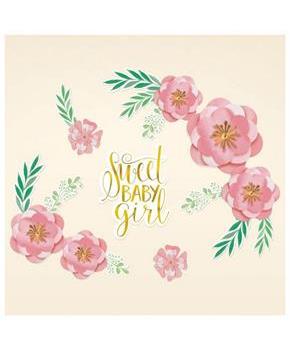 Floral Baby Party Backdrop Decorations