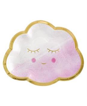 Hello World Girl Cloud Shaped Plates (8)