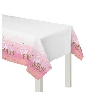 Hello World Girl Plastic Table Cover