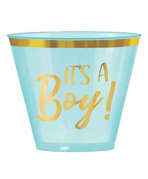Hello World Boy 9oz Plastic Tumblers