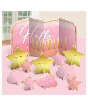 Hello World Girl Table Centerpiece Decoration Kit