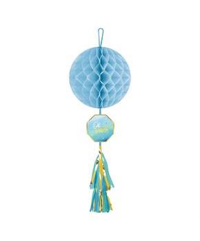 Hello World Boy Honeycomb Decoration with Tassel