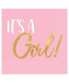 It's A Girl Beverage Napkins (16)