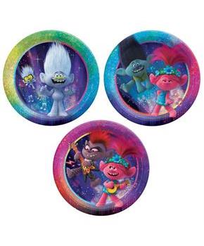 Trolls World Tour Prismatic Dessert Plates (8)