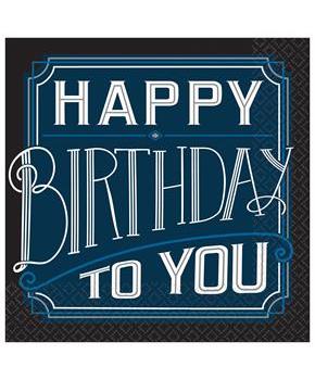 Happy Birthday Man Lunch Napkins (16)