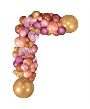 Pink & Gold Balloon Garland Kit