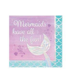 Mermaid Shine All the Fun Lunch Napkins (16)