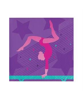 Gymnastics Party Beverage Napkins (16)