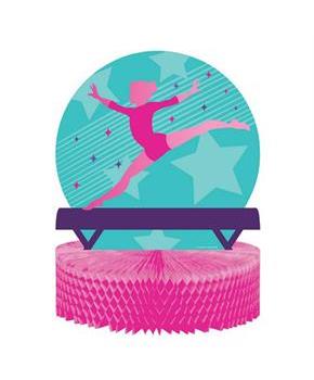 Gymnastics Party Honeycomb Centerpiece