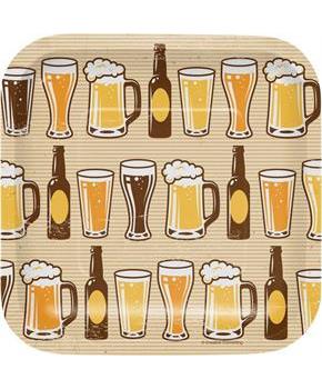 Beer Square Plates (8)