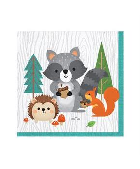 Wild One Woodland Beverage Napkins (16)