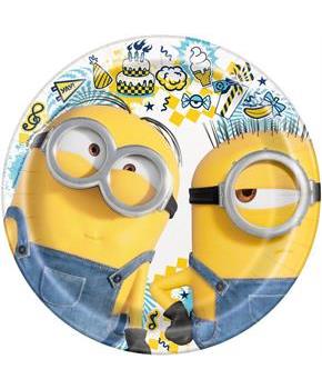 Minions 2 7 inch Plates(8 Pack)