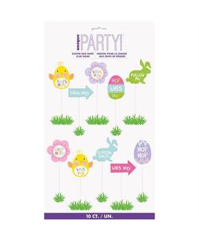 Easter Egg Hunt Clue Signs (10 Pack)