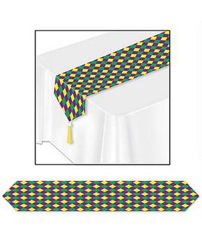 Mardi Gras Printed Table Runner