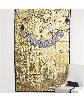 Congrats Grad Pailetta Backdrop Set (Each)