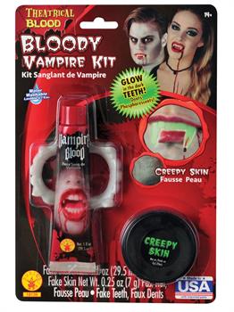 Vampire Kit - Blood, Teeth & Fake Skin
