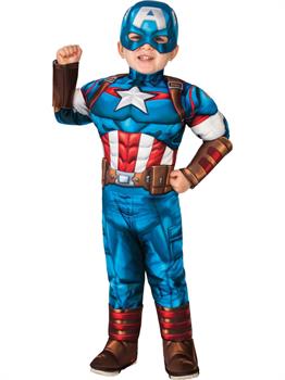 Super Hero Adventures Captain America Deluxe Toddl Costume