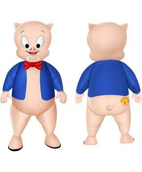 Looney Tunes Porky Pig Inflatable Adult Costume