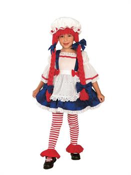 Rag Doll Girl Child (Medium) Costume