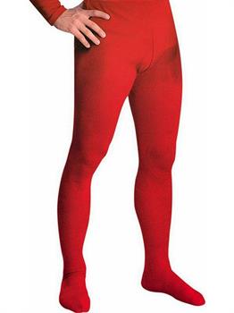 Men's Professional Tights With Feet Red