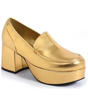 Men's Gold 70's Platform Shoes