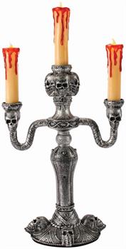 14-inch Light Up Candelabra with LED Flames