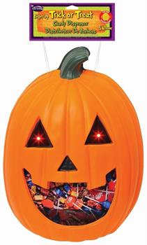 18-inch Pumpkin Light Up Hanging Candy Dispenser