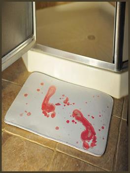 23-inch Bloody Footprint Door Mat