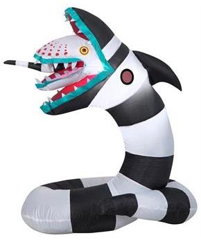 3 Foot Beetlejuice Sandworm Light Up Halloween Inflatable Lawn Decoration