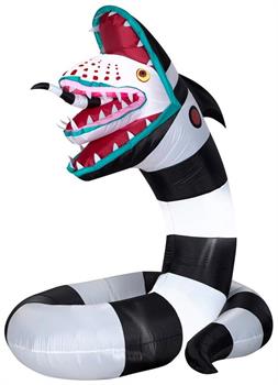 6 Foot Beetlejuice Sandworm Light Up Halloween Inflatable Lawn Decoration